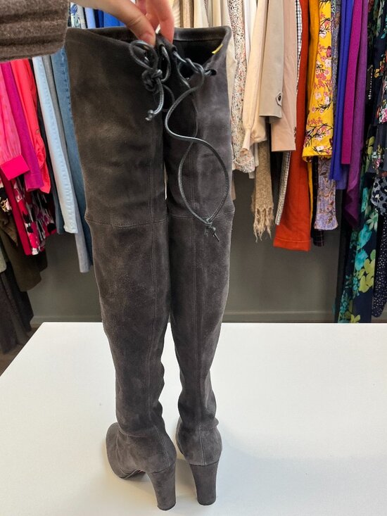 Stuart Weitzman Highland Over-the-knee Suede Boots - Picture 4 of 5